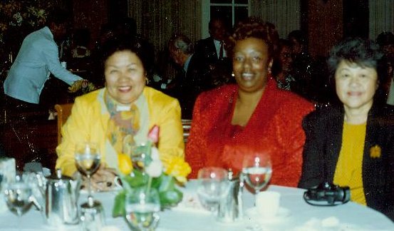 Charito Refuzie, Betty Collins and Grace Ocuda