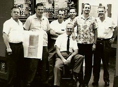 Rolly Menuey and Frank Myers attending LinoFilm School - 1960