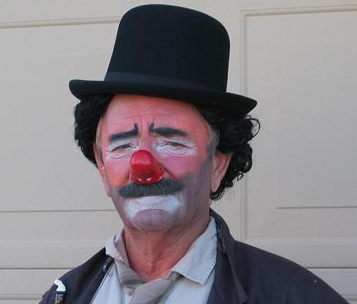 Don Peek - Tooter the Clown. Shrine Circus in Reno, NV